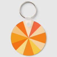 Pop Art Modern 60s Funky Geometry Rays in Orange