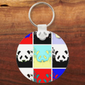 Porte-clés Pop Art Panda (Recto)