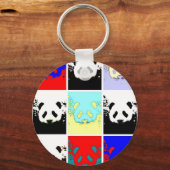 Porte-clés Pop Art Panda (Recto)