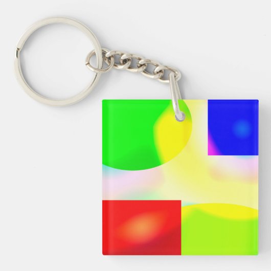 Porte-clés Pop art réflexion (Devant)