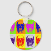 Porte-clés Pop Art Skull (Recto)