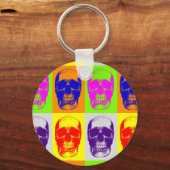Porte-clés Pop Art Skull (Recto)