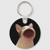 Porte-clés Pop Cat Meme Double Sided Keychain (Recto)