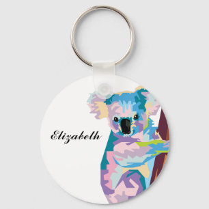 Porte-clés Pop coloré personnalisé Koala