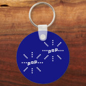 Porte-clés Pop Pop Boule Pixel 8 bits (Recto)