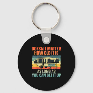 Porte-clés Pop Up Camper Art Pour Hommes Femmes Pop Up Traile