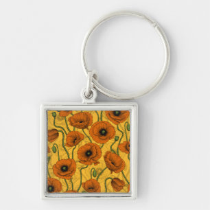 Porte-clés Poppies orange