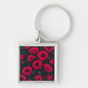 Porte-clés Poppies rouges