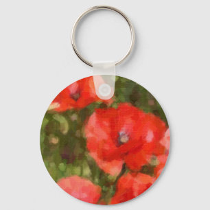 Porte-clés Poppies rouges