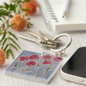 Porte-clés Poppies rouges sauvages (Devant Droit)