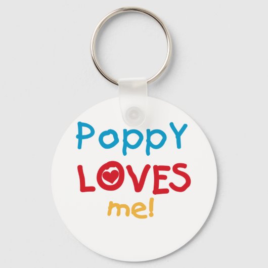 Porte-clés Poppy aime moi t-shirts et cadeaux (Recto)