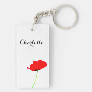 Porte-clés POPPY Joli Porte - clé à deux côtés personnali