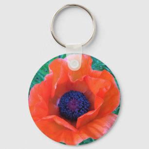 Porte-clés POPPY Oriental Red Orange —