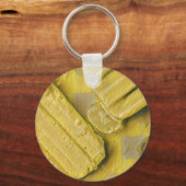 Porte-clés popsicle à cône de crème glacée jaune (Recto)