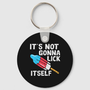 Porte-clés Popsicle Not Gonna Lick Self Funny 4 Juillet Parti