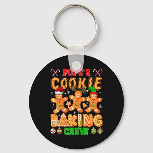 Porte-clés Pops's Xmas Cookie Baking Crew Funny Baker Lover F (Recto)