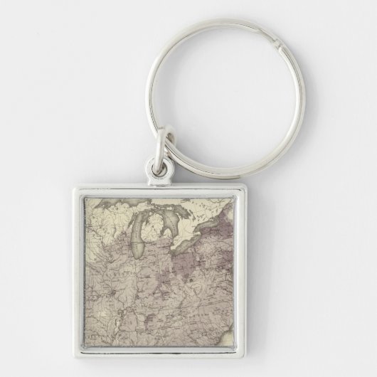 Porte-clés Population américaine 1850 (Devant)