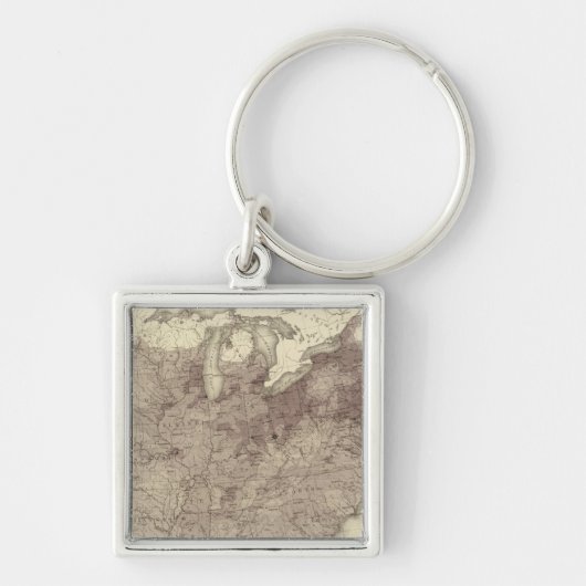 Porte-clés Population américaine 1860 (Devant)