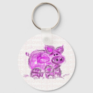 Porte-clés porc