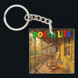 Porte-clés Porch life jamaica sunny day<br><div class="desc">Porch life jamaica sunny day key chain</div>