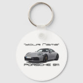 Porte-clés Porsche 911 (PERSONALIZED) 992.2 (Recto)