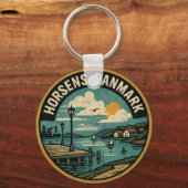 Porte-clés Port de Horsens Danemark (Verso)