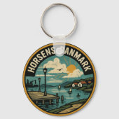 Porte-clés Port de Horsens Danemark (Verso)