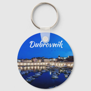 Porte-clés Port et murs de Dubrovnik illuminés la nuit