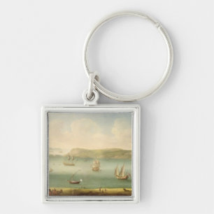Porte-clés Port Mahon, Minorca, 1730's (huile sur la toile)
