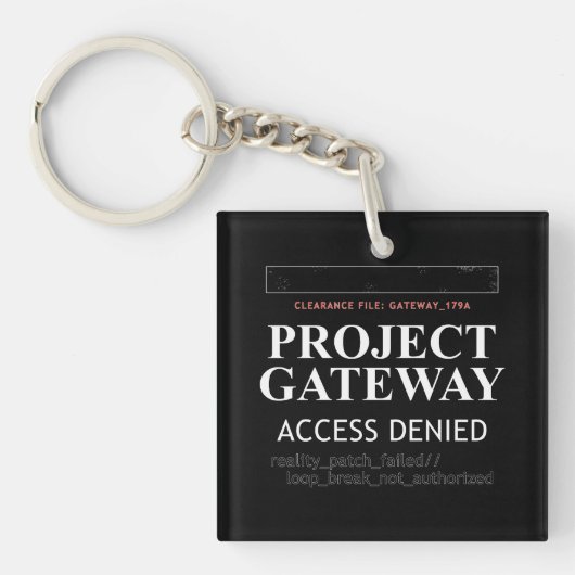 Porte-clés Portail du projet - ACCESS REFUSÉ - Reality Glitch (Devant)