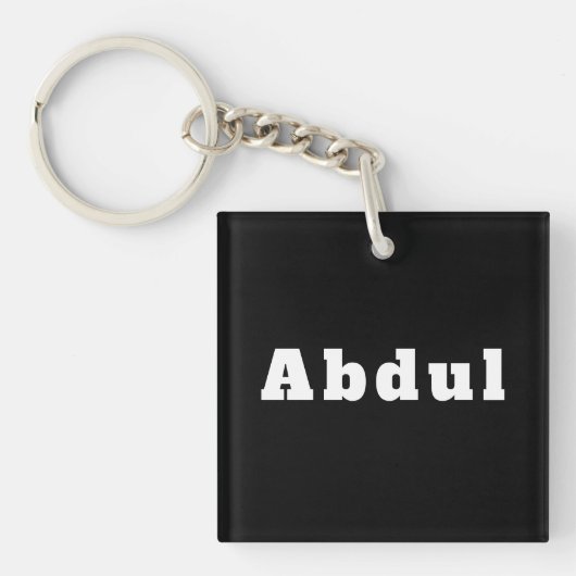 Porte-clés portant le nom Abdul (Devant)