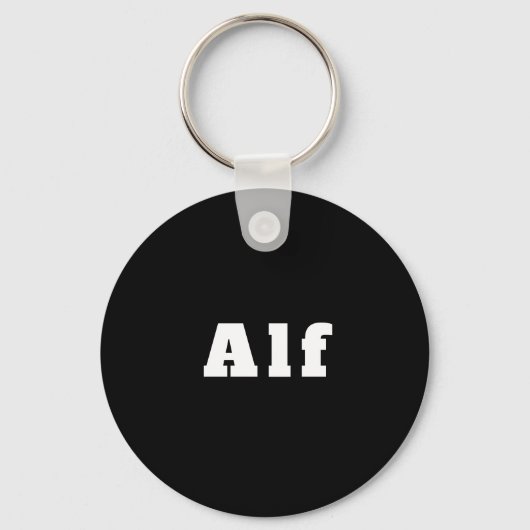 Porte-clés portant le nom Alf (Recto)
