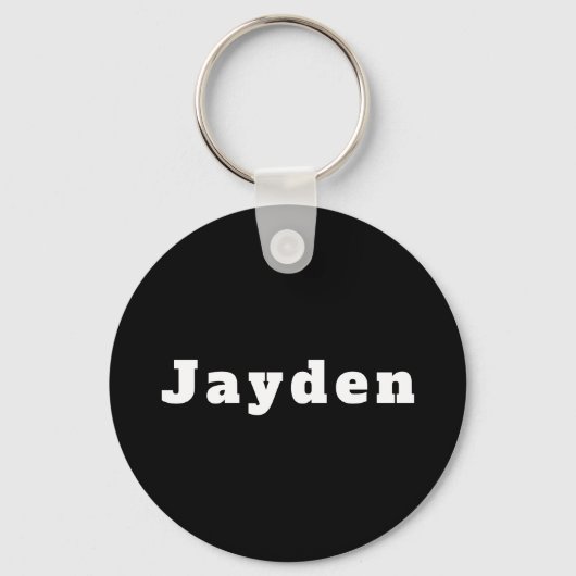 Porte-clés portant le nom de Jayden (Recto)