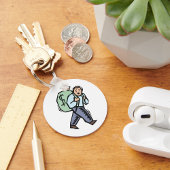 Porte-clés Portant Un Sac D'Argent