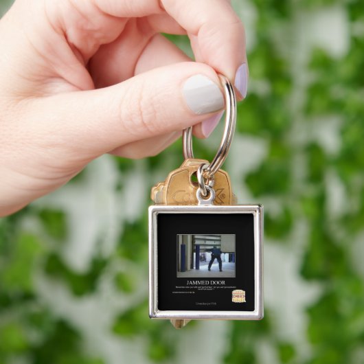 Porte-clés Porte bloquée (main)