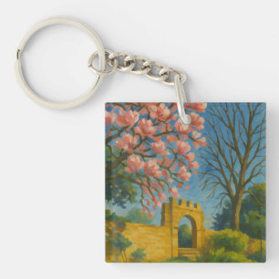 Porte-clés Porte Blossom - Peinture Jardin Enchantée