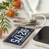 Porte-clés Porte - clé 1957 de plaque minéralogique du (Devant droit)