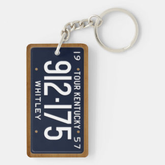 Porte-clés Porte - clé 1957 de plaque minéralogique du