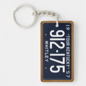 Porte-clés Porte - clé 1957 de plaque minéralogique du (Devant)