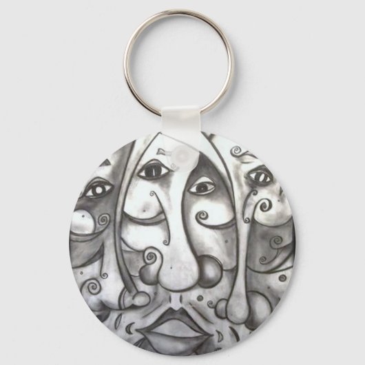 Porte-clés porte - clé "3 destins" (Recto)