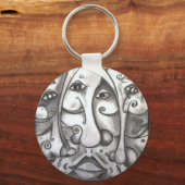 Porte-clés porte - clé "3 destins" (Recto)