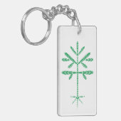 Porte-clés Porte - clé à agneau vert acrylique (Devant gauche)