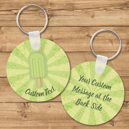 Porte-clés Porte - clé à bâtonnet de crème glacée de chaux