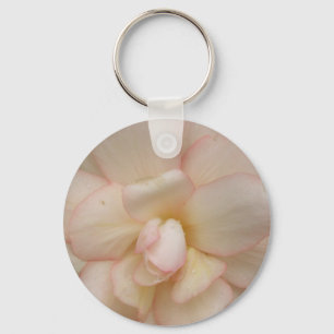 Porte-clés Porte - clé à fleurs de Begonia blanche