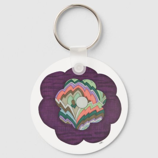 Porte-clés Porte - clé à fleurs déco (Recto)