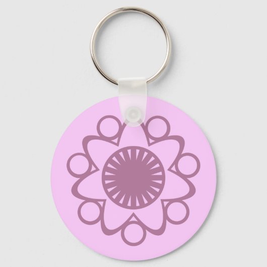 Porte-clés Porte - clé à fleurs, Lavande (Recto)
