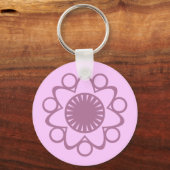 Porte-clés Porte - clé à fleurs, Lavande (Recto)