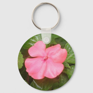 Porte-clés Porte - clé à fleurs Pink Impatiens