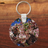 Porte-clés Porte - clé à fleurs rose printemps (Recto)