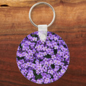 Porte-clés Porte - clé à fleurs violettes (Recto)